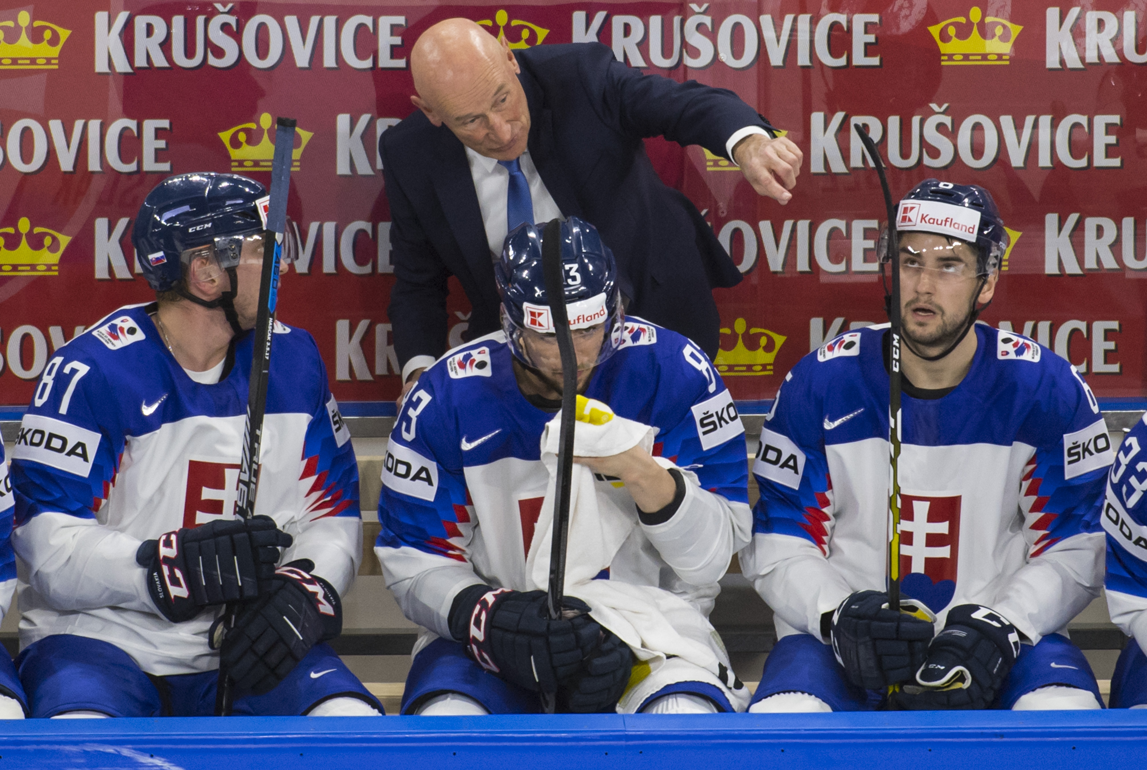 Craig Ramsay v zápase Slovensko - Švajčiarsko na MS 2018