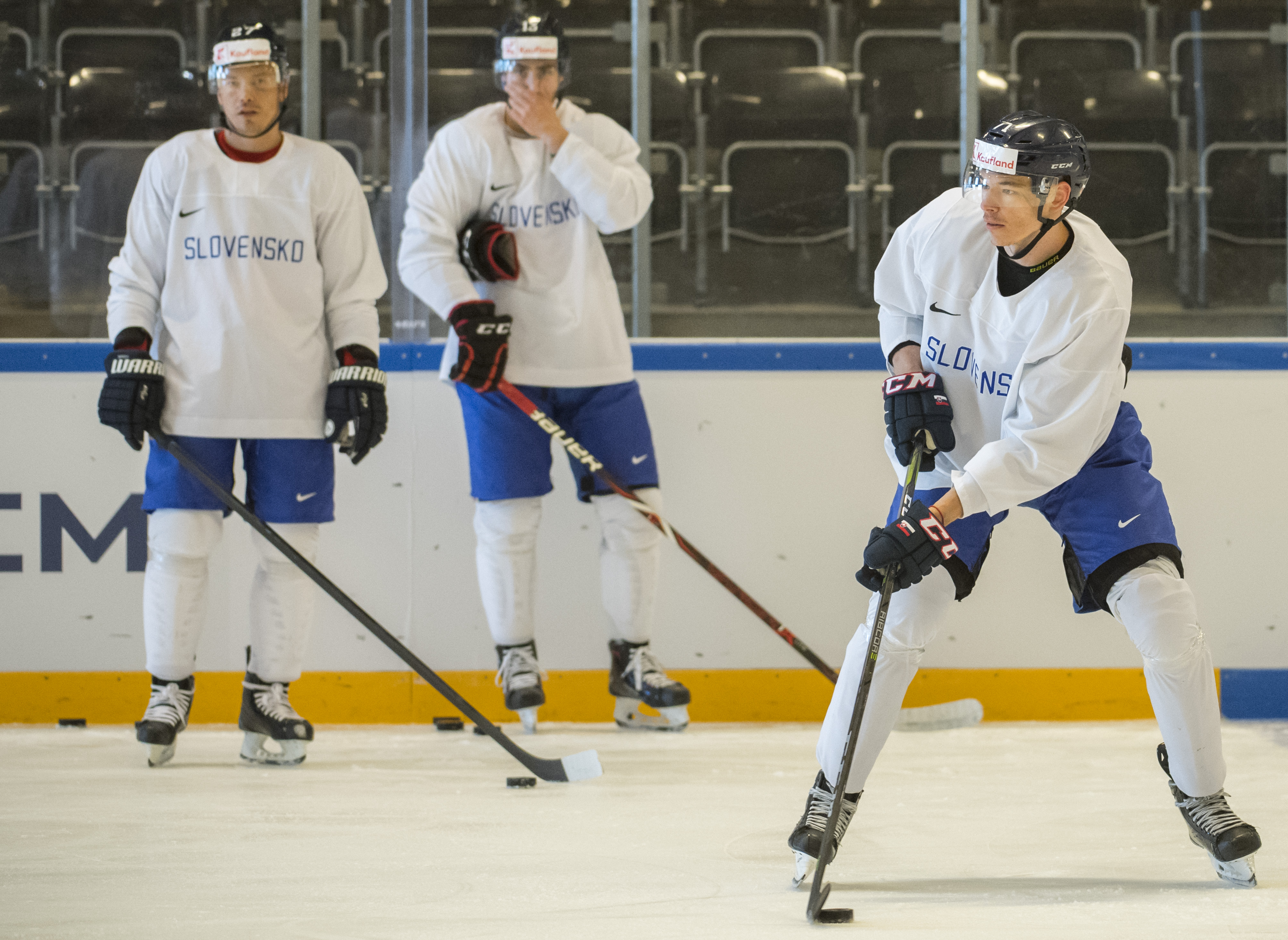 Tréning slovenskej hokejovej reprezentácie