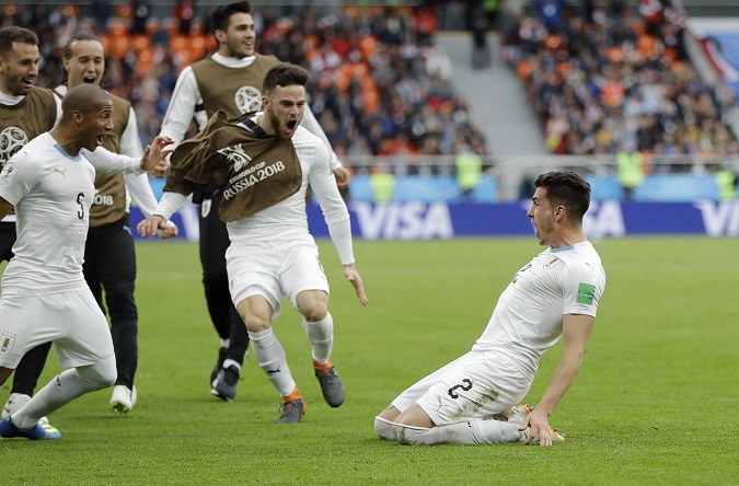 Jose Maria Gimenez rozhodol o triumfe Uruguaja nad Egyptom