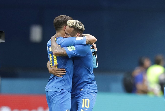 Neymar a Coutinho gólmi v nadstavenom čase rozhodli o výhre Brazílie nad Kostarikou