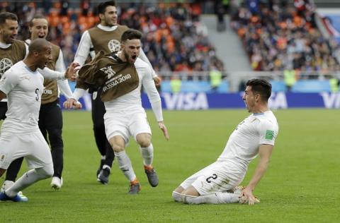 Jose Maria Gimenez rozhodol o triumfe Uruguaja nad Egyptom